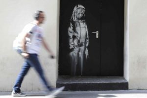 Banksy'nin yeni eserleri Londra'da g&ouml;r&uuml;nt&uuml;lendi