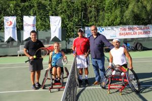 Tekerlekli sandalye tenis T&uuml;rkiye şampiyonası Bodrum'da başladı