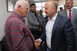 Vali Varol, huzurevi sakinleriyle bir araya geldi
