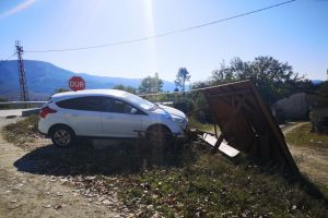 Otomobil kamelyaya &ccedil;arptı