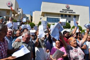 Muğla'da 3 mahalle halkından arazi davası kararına tepki