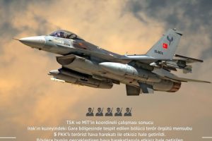 Irak'ın kuzeyinde 5 PKK'lı ter&ouml;rist etkisiz hale getirildi