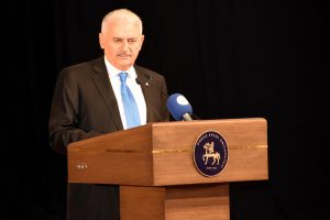 Binali Yıldırım, DE&Uuml; akademik yılı a&ccedil;ılış t&ouml;renine katıldı