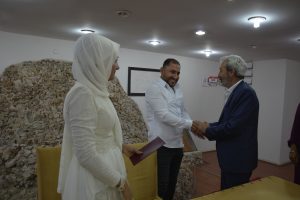 İşitme engelli &ccedil;iftin nik&acirc;hı işaret diliyle kıyıldı