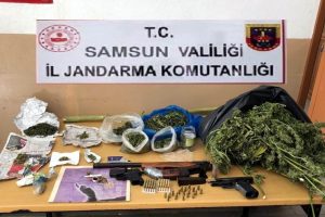 Jandarma'dan uyuşturucu ve silah operasyonu