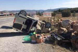 Yozgat'ta trafik kazası 2 yaralı