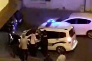 Sevgilisiyle kavga edince mahalleyi ayağa kaldırdı