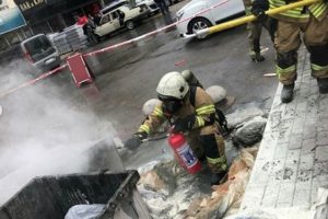 Kimyasal madde yangın &ccedil;ıkardı