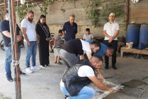 Mehmet&ccedil;ik i&ccedil;in kurban kesilip, dua edildi