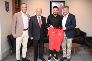 Enver Cenk Şahin'den TFF Başkanı Nihat &Ouml;zdemir'e ziyaret