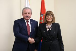 Şentop, Sırbistan Ulusal Meclis Başkanı Gojkovi&ccedil; ile g&ouml;r&uuml;şt&uuml;