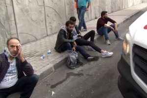 Servis aracı kaza yaptı