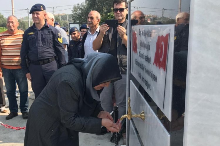 Şehit Y&uuml;zbaşı Kamil Aşık &Ccedil;eşmesi dualarla a&ccedil;ıldı
