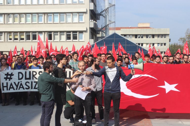 Boğazi&ccedil;i &Uuml;niversitesi'nde İstiklal Marşına hakarete tepki