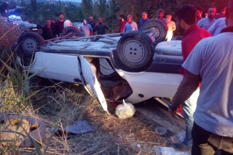 Malatya'da otomobil takla attı: 7 yaralı