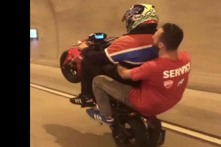 T&uuml;neldeki tek teker ter&ouml;r&uuml; kamerada