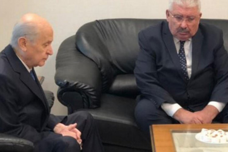 MHP lideri Bah&ccedil;eli'den Semih Yal&ccedil;ın'a taziye ziyareti