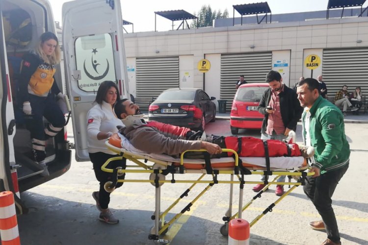 Bursa'da sunta tabakası &uuml;zerine devrildi