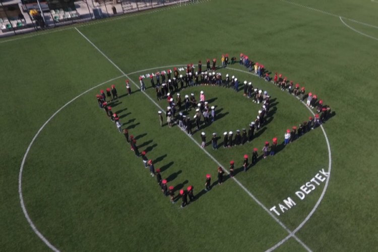 180 anaokulu &ouml;ğrencisinden Mehmet&ccedil;iğe destek