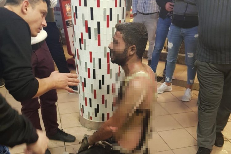 Eski eşiyle tartışınca kendini yakmıştı! O anlar b&ouml;yle g&ouml;r&uuml;nt&uuml;lendi