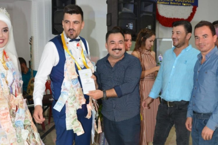 Gelinle damada tohum paketi taktı