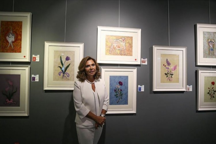 Beyza Ağaoğlu'nun resim sergisi açıldı