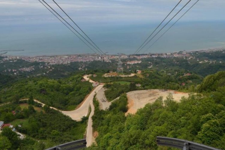 Karadeniz'in en uzun teleferiğine ilgi artıyor