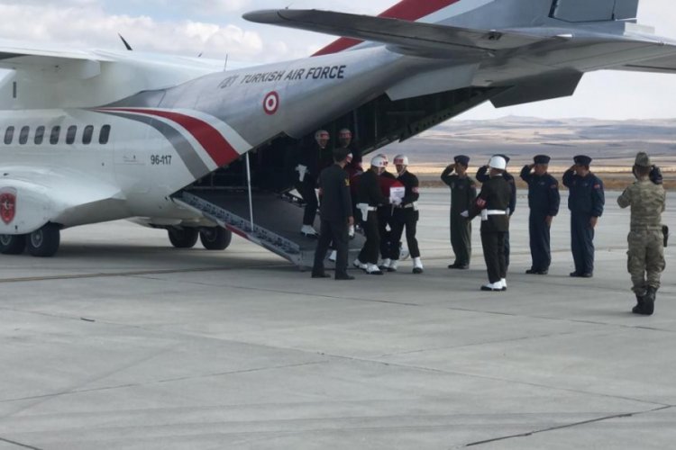 Şehit Caner Selimoğlu'nun naaşı, baba ocağına getirildi