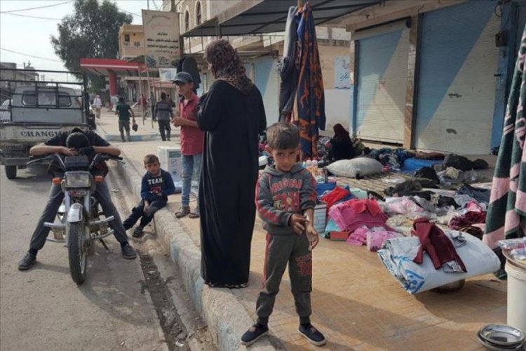 Tel Abyad'da yaşam normale d&ouml;n&uuml;yor