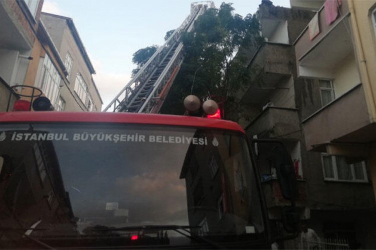 4 katlı binada yangın!