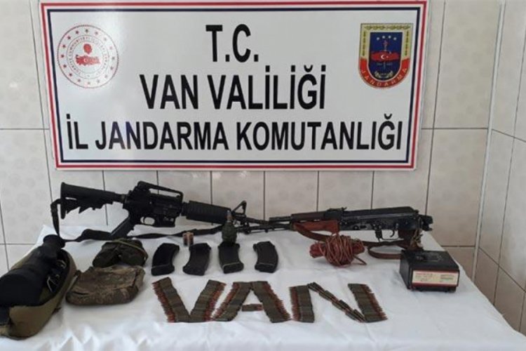 Van'da, PKK'ya ait silah ve m&uuml;himmat ele ge&ccedil;irildi