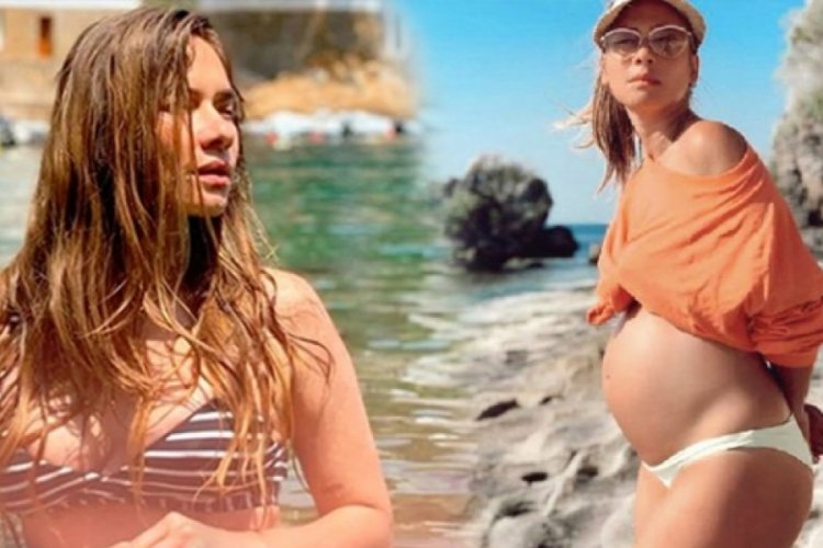 M&uuml;ge Boz, derin yırtma&ccedil;lı elbisesiyle dikkat &ccedil;ekti