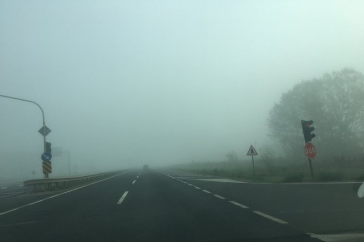 Tekirdağ'da sis etkili oldu