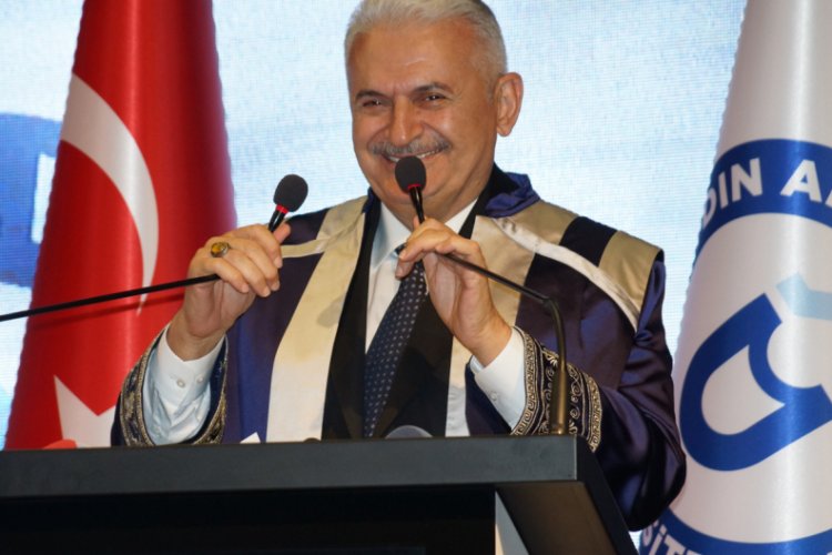 AD&Uuml;'de ilk dersi Binali Yıldırım verdi