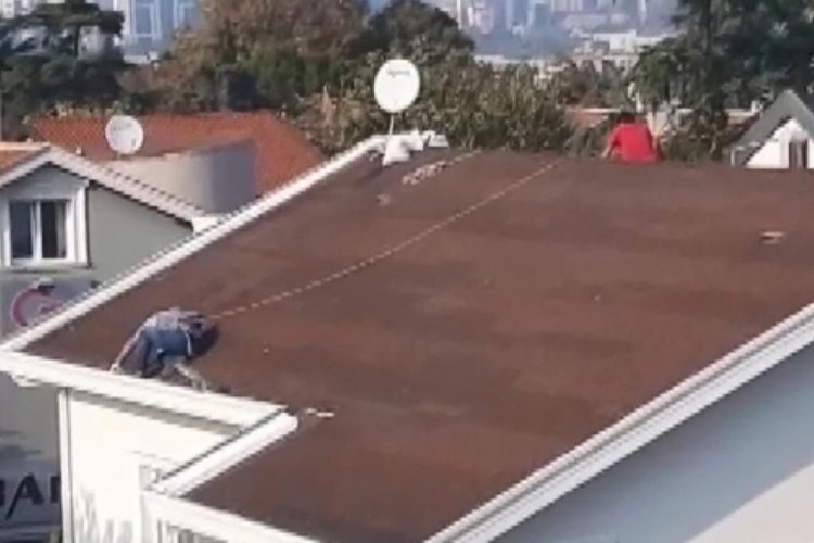 &Ccedil;atıda tehlikeli &ccedil;alışma