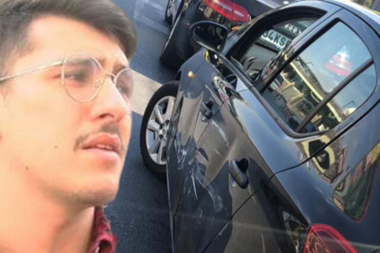 &Uuml;niversiteli gence trafikte dehşeti yaşattı!