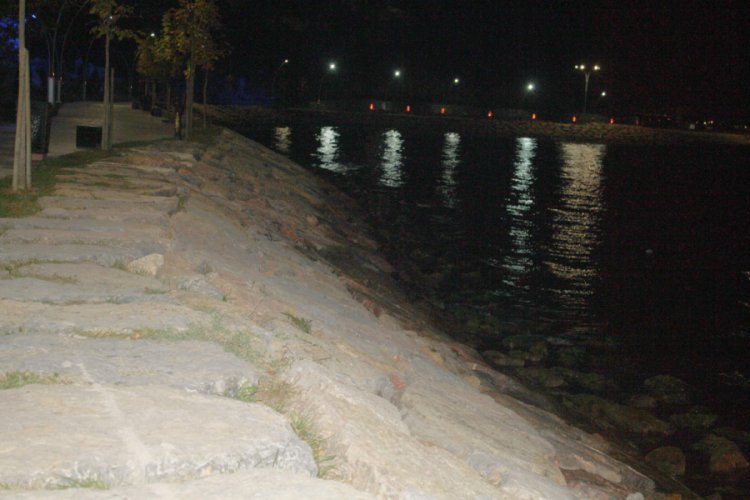 Denize atlayan kocasını boğulmaktan kurtardı