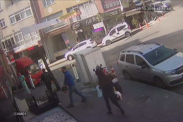 Motosiklet hırsızlarına b&ouml;yle engel oldu