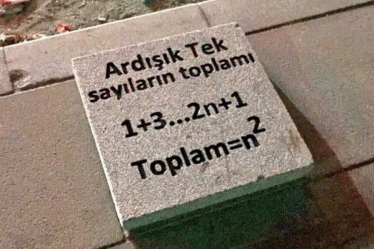 Ankara kaldırımlarında trigonometri form&uuml;l&uuml;