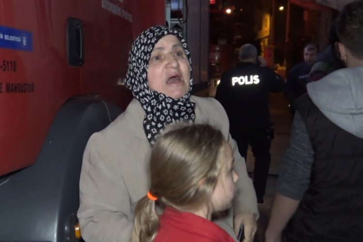 Bursa�da yangında kiracı yaralandı, ev sahibesi ağladı Bursa