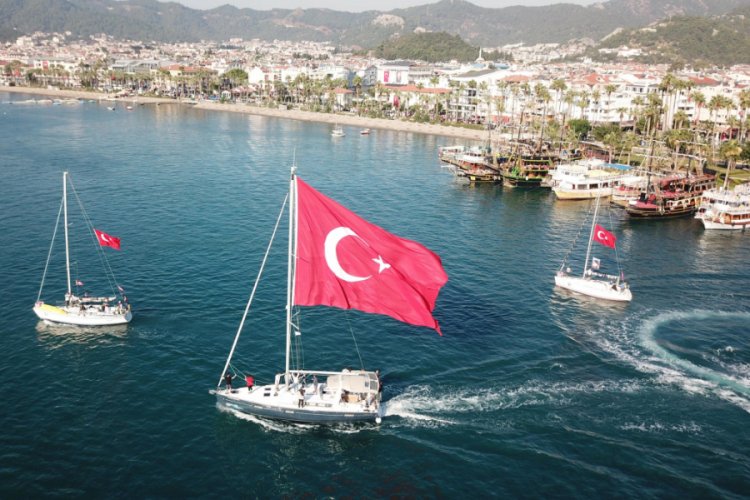 Marmaris'te yelkenler 30'uncu kez denize a&ccedil;ıldı