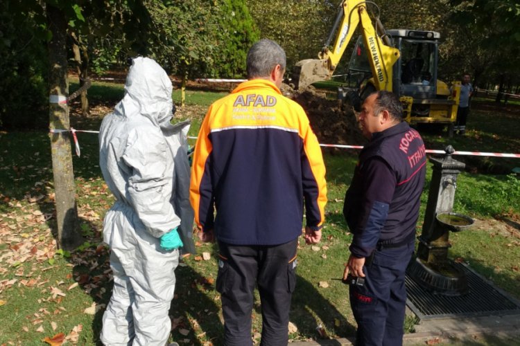Kablo tamiri i&ccedil;in yapılan kazıda, metan gazı a&ccedil;ığa &ccedil;ıktı