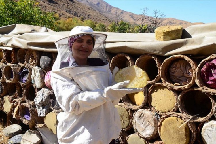 Hizanlı kadın arıcı 40 kovanı 4 yılda 750 kovana &ccedil;ıkardı
