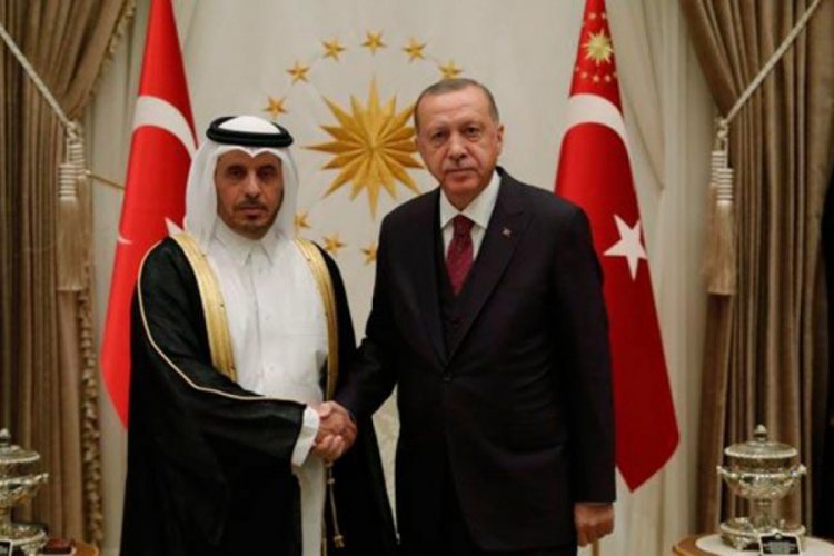 Cumhurbaşkanı Erdoğan, Katar Başbakanı'nı kabul etti