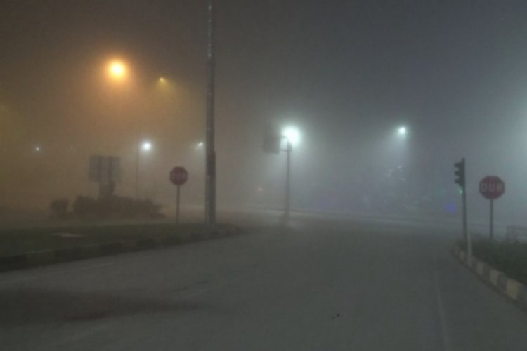 Kilis'te yoğun sis etkili oldu