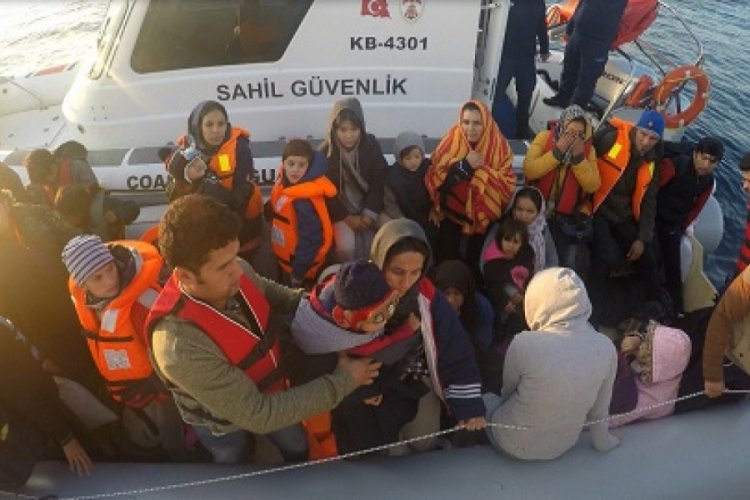 &Ccedil;anakkale'de 76'sı &ccedil;ocuk, 147 ka&ccedil;ak g&ouml;&ccedil;men yakalandı