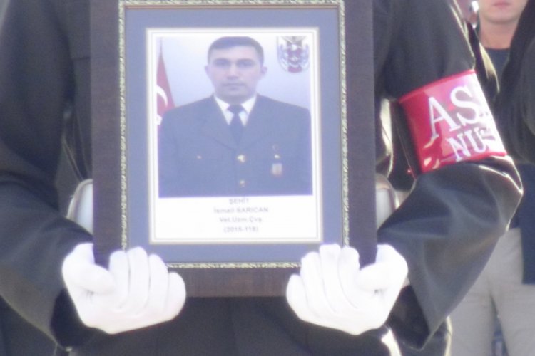 Şehit Veteriner Uzman &Ccedil;avuş İsmail Sarıcan memleketine uğurlandı