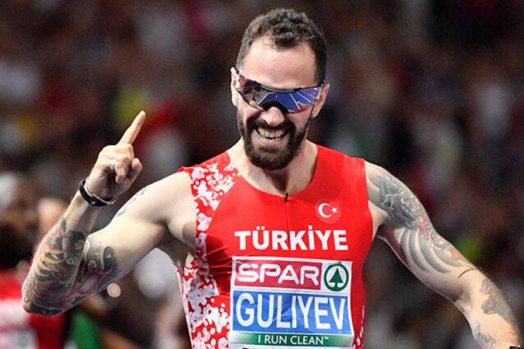Ramil Guliyev'den anlamlı koşu