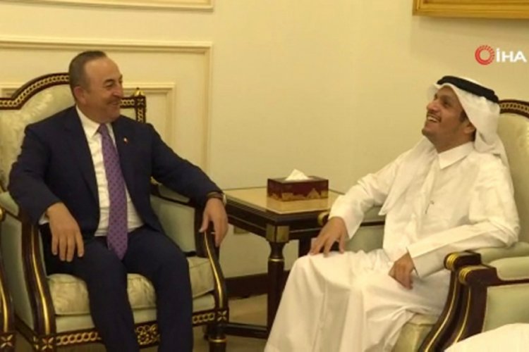 Bakan &Ccedil;avuşoğlu, Katar Dışişleri Bakanı Al Sani ile g&ouml;r&uuml;şt&uuml;