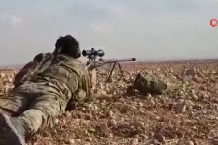 Tel Tamr'da SMO askerlerinin YPG'li ter&ouml;ristlerle &ccedil;atışma anı g&ouml;r&uuml;nt&uuml;lendi